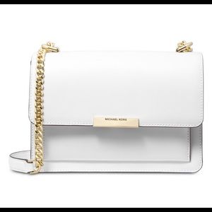 Michael Kors Jade Shoulder bag white gold